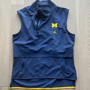 Jordan University of Michigan sleeveless workout jacket